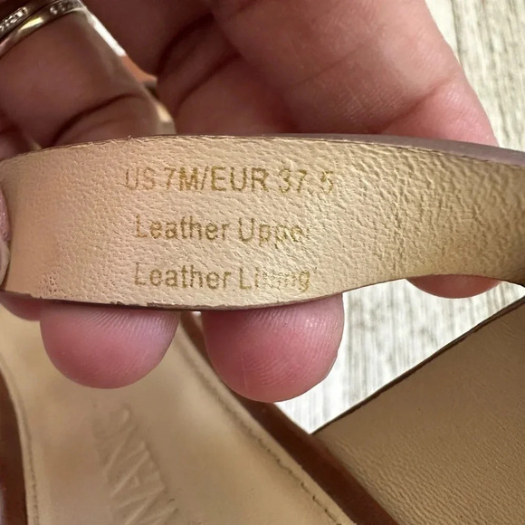 VERA WANG Leather Slingback Sandals Women’s size 7 - Picture 7 of 10